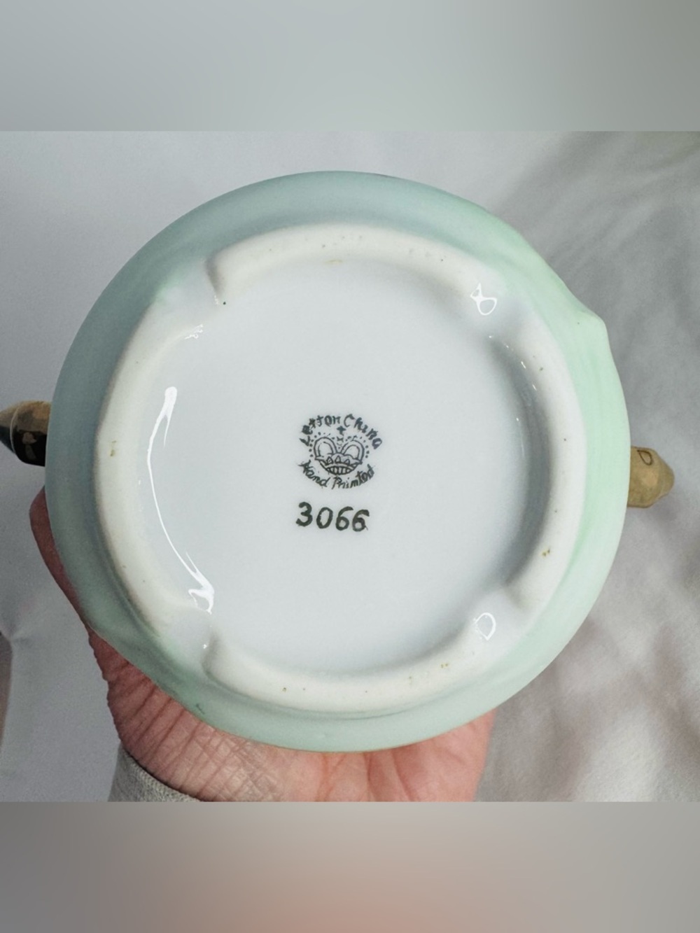 Vintage Lefton China Hand Painted Rose Gold Trim-Creamer+Sugar+Salt&Pepper+Spoon - Picture 6 of 16